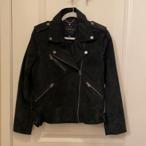Lucky Brand Navy Suede Jacket